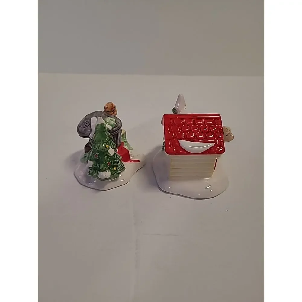 Dept 56 The Original Snow Village 2 Pc Set “Cat and Dog” #5131-4 Christmas